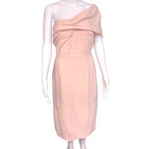 NWT - Reiss - One Shoulder Pink Dress - 6